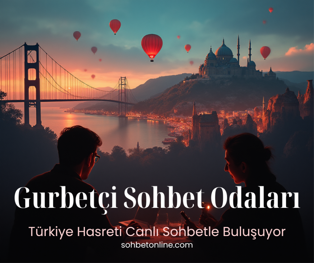 Gurbetçi sohbet odaları için Türkiye temalı canlı sohbet görseli