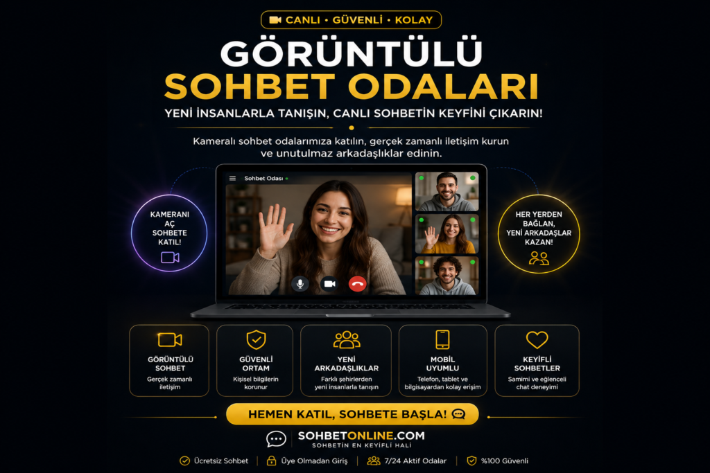 Görüntülü Sohbet Odaları ile Canlı Sohbete Katılın
